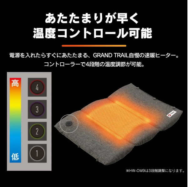 アイリスオーヤマ アウトドアヒートクッション HW-OC4-R ワインレッド 0501-4967576511476-ds -お取り寄せ品-【キャンセル不可・北海道沖縄離島配送不可】