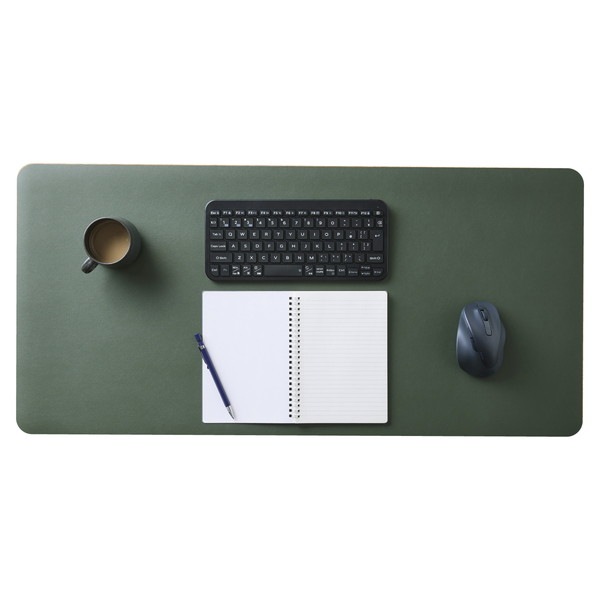 ELECOM エレコム MP-DM05KHNV デスクマット マウス対応 ソフトレザー リバーシブル 大型 マウスパッド 900×430×1.7mm 水拭き可 カーキ×ネイビー 【キャンセル不可・北海道沖縄離島配送不可】