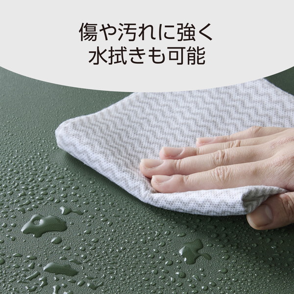 ELECOM エレコム MP-DM05KHNV デスクマット マウス対応 ソフトレザー リバーシブル 大型 マウスパッド 900×430×1.7mm 水拭き可 カーキ×ネイビー 【キャンセル不可・北海道沖縄離島配送不可】