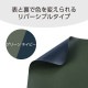 ELECOM エレコム MP-DM05KHNV デスクマット マウス対応 ソフトレザー リバーシブル 大型 マウスパッド 900×430×1.7mm 水拭き可 カーキ×ネイビー 【キャンセル不可・北海道沖縄離島配送不可】