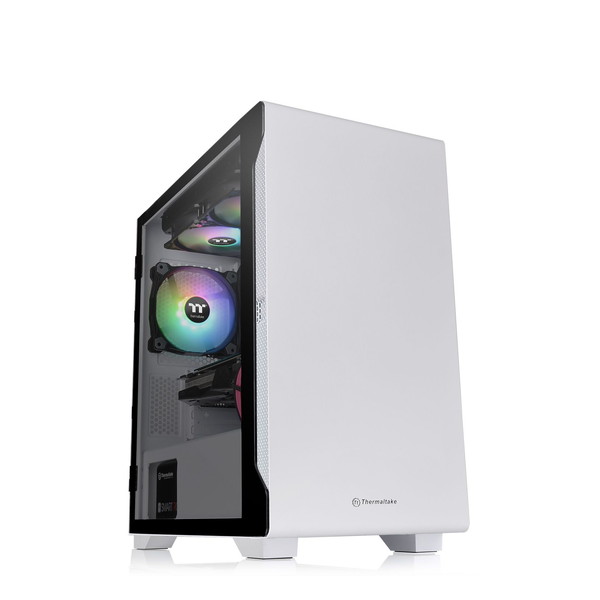 Thermaltake PC������ S100 TG Snow Edition �ۥ磻�� CA-1Q9-00S6WN-00 �ߥ˥�� �ۥ磻�� �����󥰥ɥ��ѥͥ���� microATX / Mini-ITX �������饹�ڥ���󥻥��Բġ��̳�ƻ����Υ�������Բġ� -������-