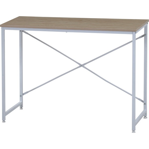 不二貿易 シンプルデスク アチーブOAK 幅100×奥行41cm 高さ:71cm 耐荷重:20kg ナチュラル 商品コード60584【代引・日時指定・キャンセル不可・北海道沖縄離島配送不可】 -お取リ寄せ-