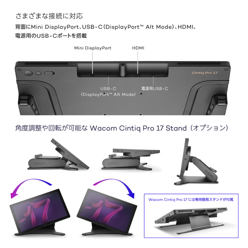 WACOM �拾�� Wacom Cintiq Pro 17 DTH172K4C���ڥ���󥻥��Բġ��̳�ƻ����Υ�������Բġ�