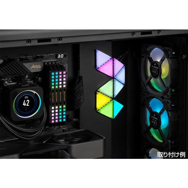 Corsair ���륻�� �饤�ƥ��󥰥ѥͥ� iCUE LC100 Smart Case Lighting Starter Kit CL-9011114-WW�ڥ���󥻥��Բġ��̳�ƻ����Υ�������Բġ� -������-