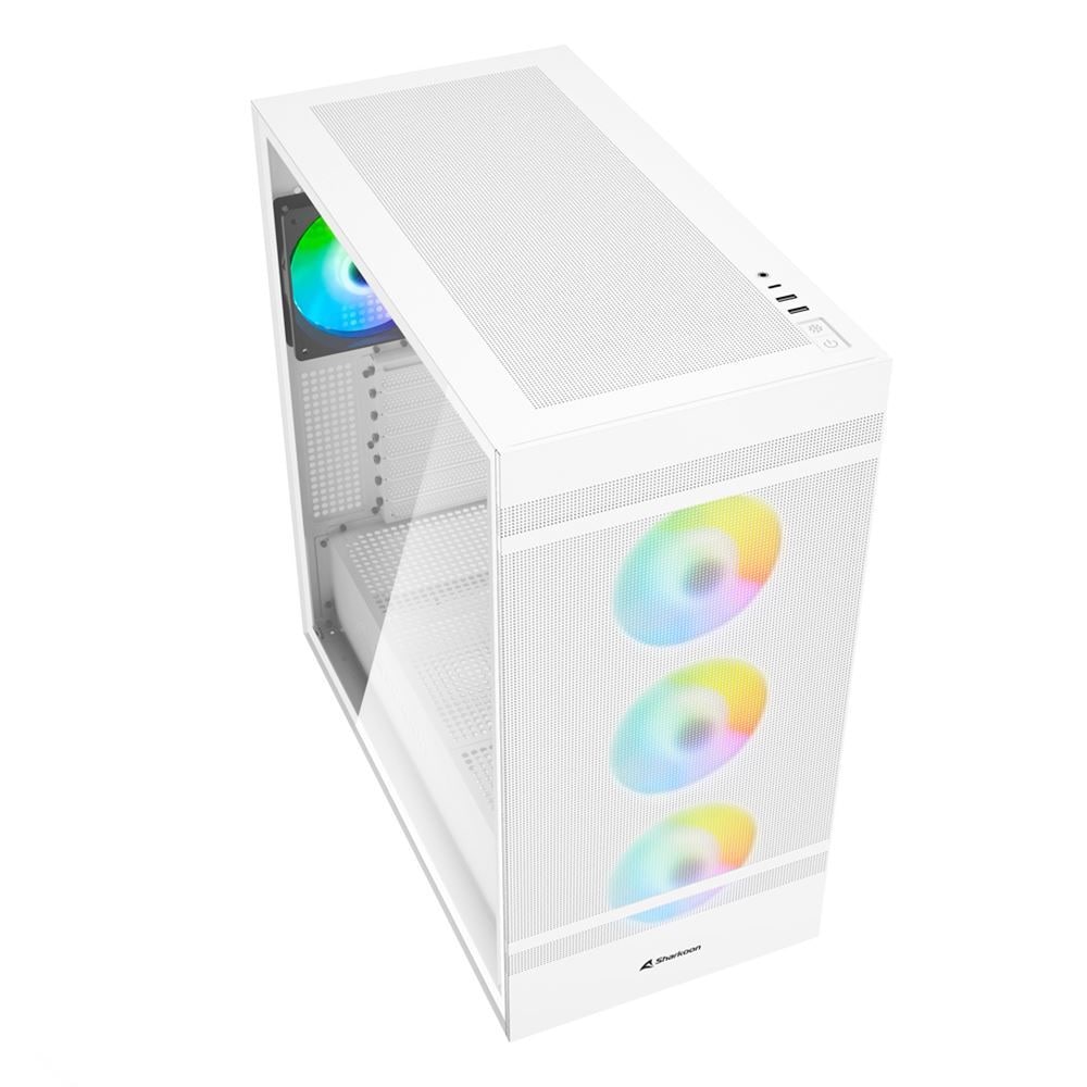 Sharkoon ケース C50 RGB WT 白 ATX/m-ATX/mini-ITX 【キャンセル不可・北海道沖縄離島配送不可】