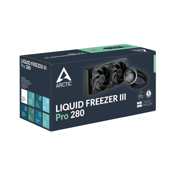 ARCTIC CPUクーラー ACFRE00179A Liquid Freezer III PRO 280 140mm非発光 ファン3基搭載 280mmラジエーターモデル【キャンセル不可・北海道沖縄離島配送不可】 -お取り寄せ-