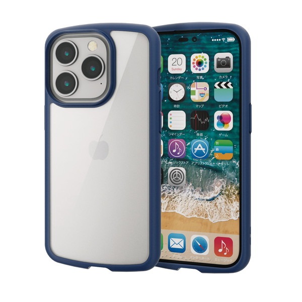 ELECOM ���쥳�� PM-A22CTSLFCNV iPhone 14 Pro ������ ���С� �ϥ��֥�å� �Ѿ׷� �׷�ۼ� ���� ���� ���ȥ�åץۡ����� ���̥��ꥢ TOUGH SLIM �ͥ��ӡ��ڥ���󥻥��Բġ��̳�ƻ����Υ�������Բġ�