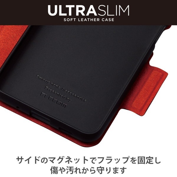 ELECOM ���쥳�� PM-G227PLFUBK Galaxy A23 5G ( SC-56C / SCG18 ) ������ ���С� �쥶�� ��Ģ�� �ޥ��ͥå� �ե�å� �Ѿ׷� �׷�ۼ� ���� ���� ������ɵ�ǽ�� �֥�å��ڥ���󥻥��Բġ��̳�ƻ����Υ�������Բġ�
