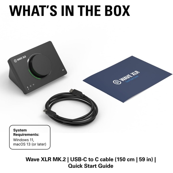 Elgato Wave XLR MK.2 統合型マイクインターフェース 10MAN9901 【納期要確認・キャンセル不可・北海道沖縄離島配送不可】 -お取り寄せ-