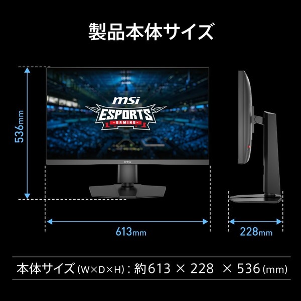 4711377337298 MSI ゲーミングモニター MAG 272PF X24 RAPID IPSパネル