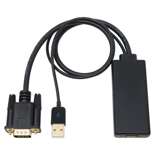 Ainex �����ͥå��� VGA-HDMI�Ѵ������֥� AMC-VGAHDA�ڥ���󥻥��Բġ��̳�ƻ����Υ�������Բġ� -������-