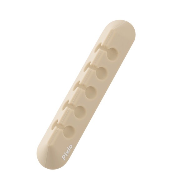 Pixio シリコン ケーブルホルダー PXSCHBE-O ベージュ SILICONE CABLE HOLDER クリップ ケーブルドロップ ケーブル収納 USB 配線 デスク コード 整理 すっきり デスク周り かわいい おしゃれ 【キャンセル不可・北海道沖縄離島配送不可】