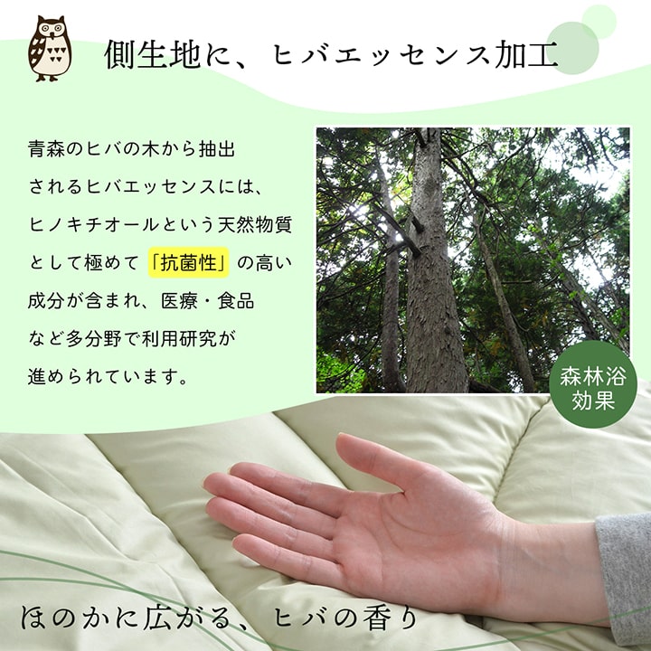 イケヒコ 寝具 掛け布団 抗菌防臭 防ダニ 東洋紡フィルハーモニー ヒバエッセンス 日本製 オールシーズン ダブルロング リーフ 約190×210cm 1202780122402【代引き不可】【北海道沖縄離島は配送不可】-お取り寄せ品-