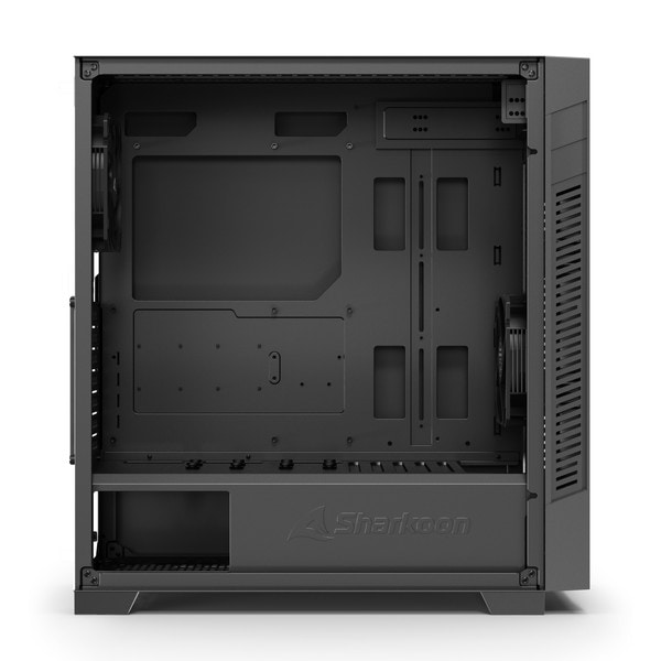 Sharkoon PCケース S25-Silent 静音モデル SHA-S25 Silent 防音マット内蔵 5.25インチベイ搭載 ATXケース 防音パネル 360mmラジエーター対応 120mm PWMファン2基標準搭載 4面静音シート 高効率な冷却性能【キャンセル不可・北海道沖縄離島配送不可】