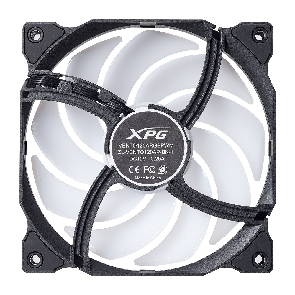 ������FAN XPG  VENTO 120ARGB PWM��VENTO120ARGBPWM3C-BKCWW(�֥�å� 3�ĥѥå�) �ڥ���󥻥��Բġ��̳�ƻ����Υ�������Բġ�