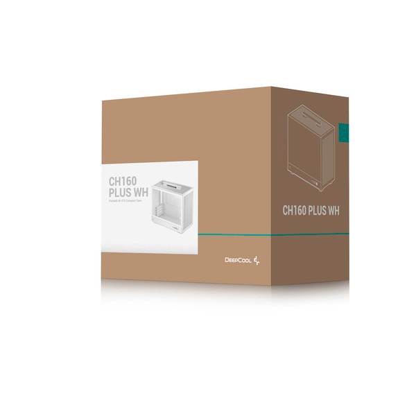 DEEPCOOL PC������ MicroATX�б� R-CH160-WHNGM0-G (CH160 PLUS WH)  �ۥ磻�ȡڥ���󥻥��Բġ��̳�ƻ����Υ�������Բġ�