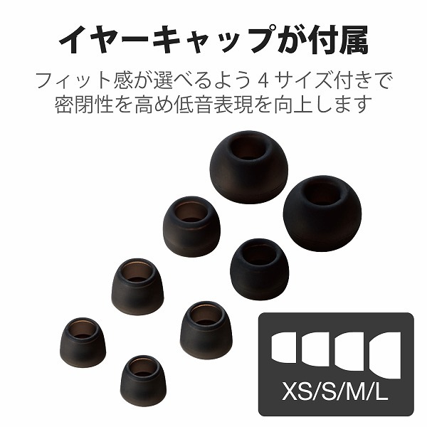 ELECOM ���쥳�� EHP-F12CABK ���Îڎ����ԎΎ� ���Ŏٷ� ��3.5mm Fast Music F12C 10.0mm�Ďގ׎��ʎގ� �̎ގ׎��� �ڥ���󥻥��Բġ��̳�ƻ����Υ�������Բġ�