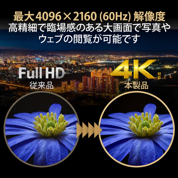ELECOM エレコム DH-SW4KP31BK HDMI切替器(3ポート) PC ゲーム機 マルチディスプレイ ミラーリング 専用リモコン付き【キャンセル不可・北海道沖縄離島配送不可】