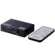 ELECOM エレコム DH-SW4KP31BK HDMI切替器(3ポート) PC ゲーム機 マルチディスプレイ ミラーリング 専用リモコン付き【キャンセル不可・北海道沖縄離島配送不可】