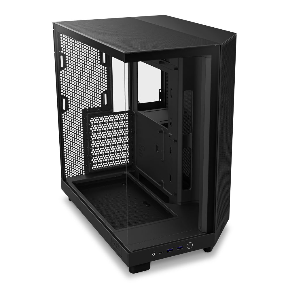 NZXT H6 FLOW ミドルタワーPCケース CC-H61FB-R1 【キャンセル不可・北海道沖縄離島配送不可】