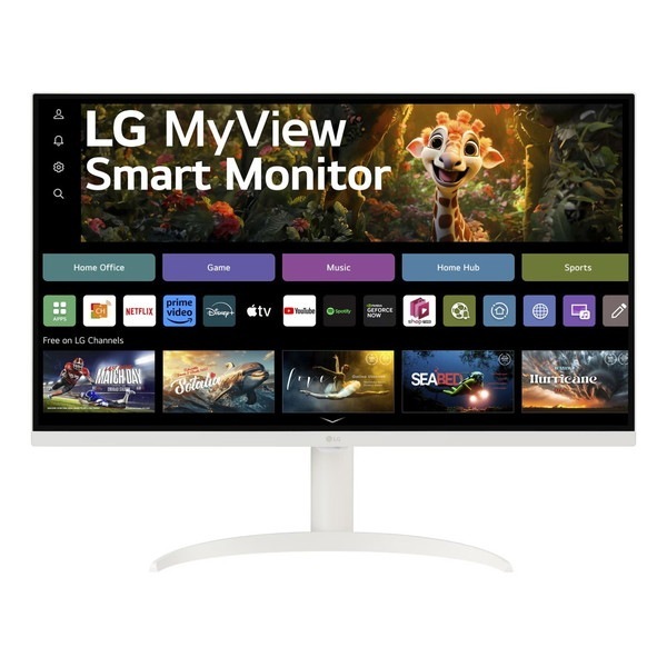PCモニター 液晶ディスプレイ LGエレクトロニクス LG Electronics MyView Smart Monitor 32SR75U-W 31.5型 ワイド 解像度 4K 3840x2160 VAパネル 表面処理 ノングレア 非光沢 入力端子 HDMIx2/USB Type-Cx1