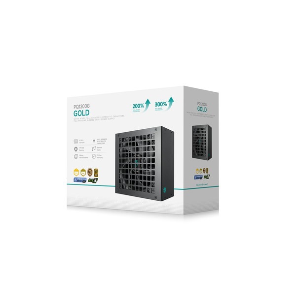DEEPCOOL(GAMER STORM) PC�Ÿ� R-PQC00G-FD1B-JGJP-V1 (PQ1200G) ATX 3.1/PCIe 5.1�б� �ᥤ�󥹥ȥ꡼�����GOLDǧ���Ÿ� ����140mm ����ѥ���GAMER STORM��PQ-G�ץ��꡼�� 10ǯ�ݾ�  �ڥ���󥻥��Բġ��̳�ƻ����Υ�������Բġ� -������-