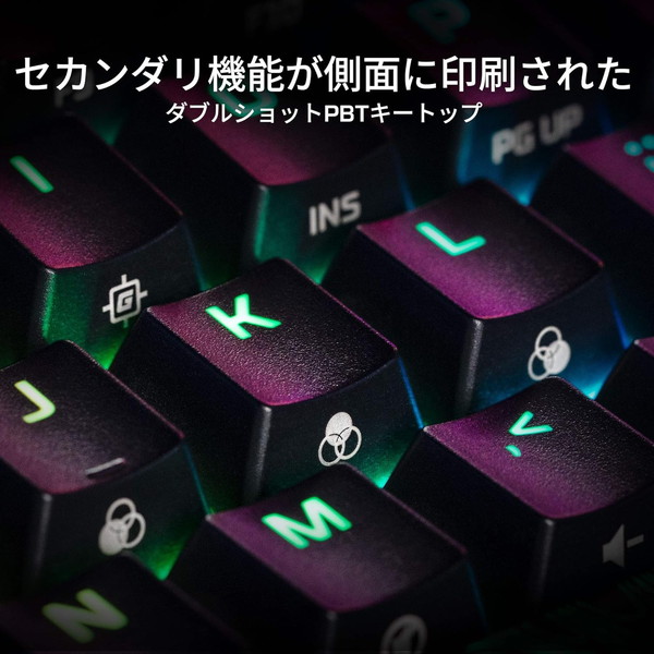 HyperX メカニカルキーボード HyperX Alloy Origins 60 赤軸 キー側面セカンダリ機能印刷 英語配列 RGB発光 小型ゲーミングキーボード ブラック 4P5N4AA#ABA 【キャンセル不可・北海道沖縄離島配送不可】 -お取り寄せ-