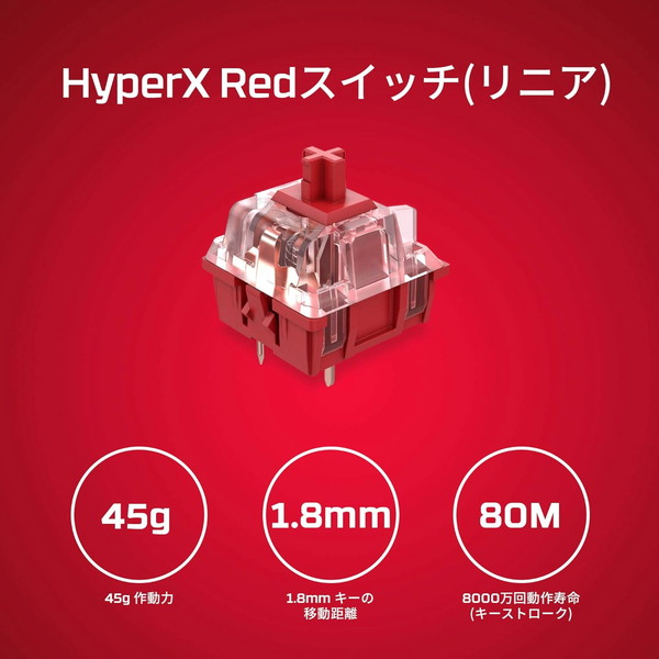 HyperX メカニカルキーボード HyperX Alloy Origins 60 赤軸 キー側面セカンダリ機能印刷 英語配列 RGB発光 小型ゲーミングキーボード ブラック 4P5N4AA#ABA 【キャンセル不可・北海道沖縄離島配送不可】 -お取り寄せ-