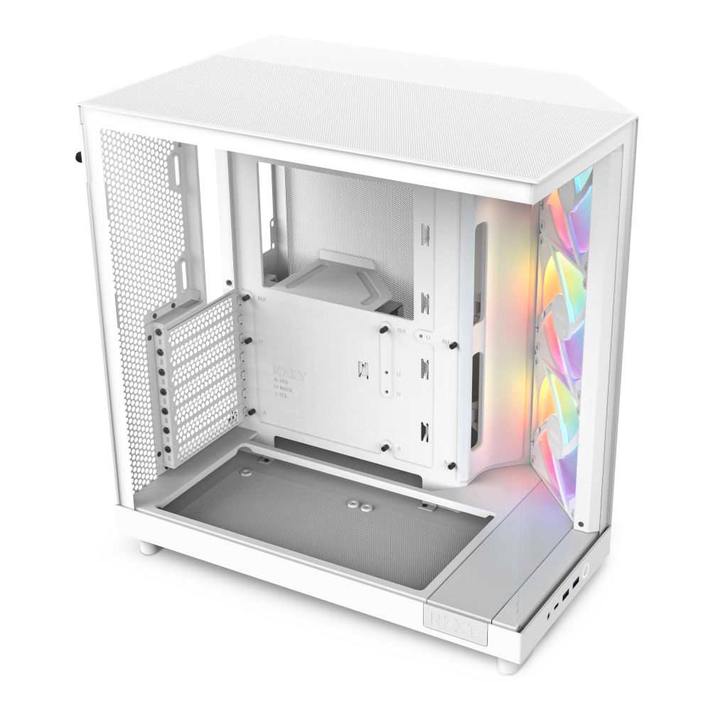 NZXT H6 FLOW �ߥɥ륿�PC������ CC-H61FW-R1 �ڥ���󥻥��Բġ��̳�ƻ����Υ�������Բġ�