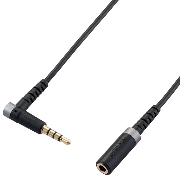 ELECOM ���쥳�� EHP-35ELS4P10BK ����ۥ� �إåɥۥ� ��Ĺ������ ��3.5mm 4�� ���ƥ쥪 �ߥ˥���å� to �ߥ˥ץ饰 1m ���ѵ� L���ץ饰 �ޥ����б� ��Android �� iPod �� MacBook �֥�å��ڥ���󥻥��Բġ��̳�ƻ����Υ�������Բġ�