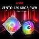 ������FAN XPG  VENTO 120ARGB PWM��VENTO120ARGBPWM3C-WHCWW�ʥۥ磻�� 3�ĥѥå�)�ڥ���󥻥��Բġ��̳�ƻ����Υ�������Բġ�