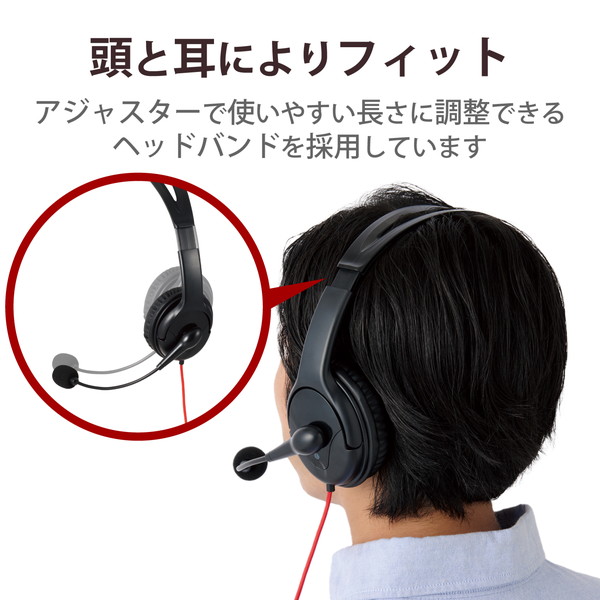 ELECOM ���쥳�� HS-GM02STBK �إåɥۥ� �إåɥ��å� ̵�ظ��� �ޥ����� ͭ�� 3.5mm��³ ���ƥ쥪 ξ�� �����С��إåɷ� ���� �����ߥ� �֥�å��ڥ���󥻥��Բġ��̳�ƻ����Υ�������Բġ�
