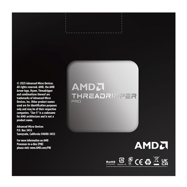 CPU AMD Ryzen Threadripper PRO 9965WX w/o cooler 100-100000724WOF socket sTR5 TDP 350W ڥ󥻥Բġ̳ƻΥԲġ