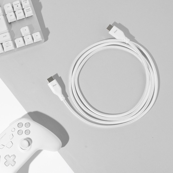 Pixio HDMI�����֥� PXH213B White PXH213BW-O Ĺ��3m HDMI2.1B HDR 8K�б� ����120Hz �ۥ磻�� �ڥ���󥻥��Բġ��̳�ƻ����Υ�������Բġ�