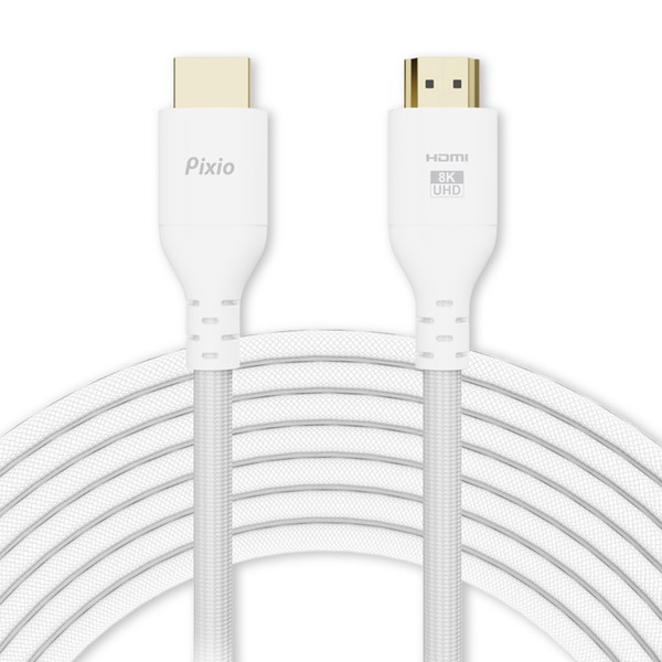Pixio HDMI�����֥� PXH213B White PXH213BW-O Ĺ��3m HDMI2.1B HDR 8K�б� ����120Hz �ۥ磻�� �ڥ���󥻥��Բġ��̳�ƻ����Υ�������Բġ�