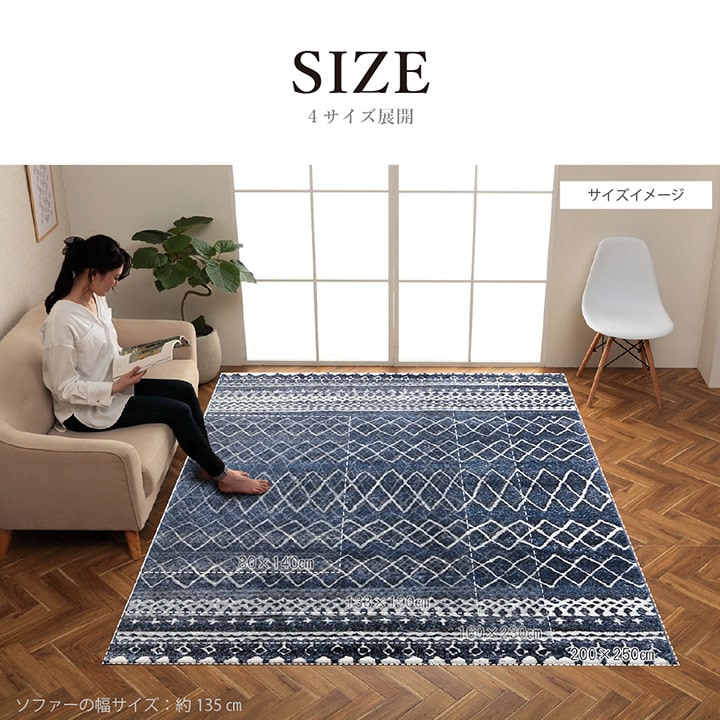 �����ҥ� ������ȥ� �����ڥå� Ĺ���� ������ �����ɽ� �����ܥ꡼ ��160��230cm 1320400140401��������Բġۡ��̳�ƻ����Υ��������Բġ�-��������-