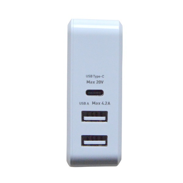 ミヨシ USB-PD対応ACアダプタ 45W 白 IPA-C03/WH