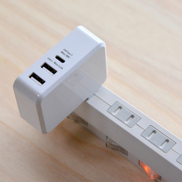 ミヨシ USB-PD対応ACアダプタ 45W 白 IPA-C03/WH