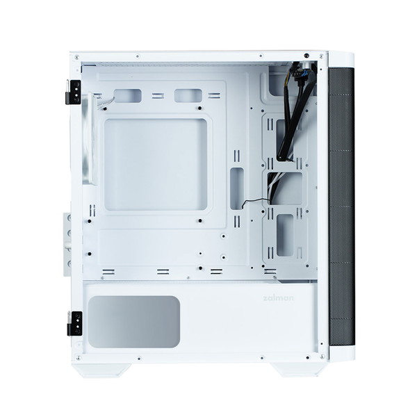 ZALMAN PC������ M4 White �ۥ磻�� M4 WHITE �ߥ˥��  �ե���ȥ�å��� ARGB�ե���4����� microATX / Mini-ITX �������饹�ڥ���󥻥��Բġ��̳�ƻ����Υ�������Բġ� -������-