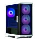 ZALMAN PC������ M4 White �ۥ磻�� M4 WHITE �ߥ˥��  �ե���ȥ�å��� ARGB�ե���4����� microATX / Mini-ITX �������饹�ڥ���󥻥��Բġ��̳�ƻ����Υ�������Բġ� -������-