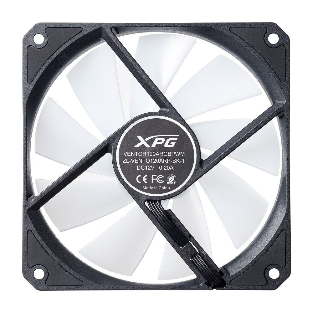 リバースケースFAN XPG VENTO R 120ARGB PWM VENTOR120ARGBPWM-BKCWW(ブラックモデル)【キャンセル不可・北海道沖縄離島配送不可】