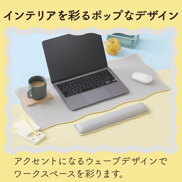 ELECOM ���쥳�� MP-UKDM01GY �ǥ����ޥå� �ޥ����б� �������֥ǥ����� �ޥå� �緿 �ޥ����ѥå� ����ˤ��� ΢�̥�С� 700��320��4mm ���졼 �ڥ���󥻥��Բġ��̳�ƻ����Υ�������Բġ�