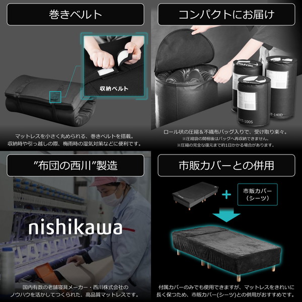 Bauhutte �����ߥ󥰥ޥåȥ쥹 BMT-140D-BK ���֥� ��ȿȯ���쥿�� ��Ŭ�ʿ����� �֥�å� �Х��ҥ�å� ��������������ꡦ����󥻥��Բġ��̳�ƻ����Υ�������Բġ� -�᡼����ľ��- ���᡼�����߸˽���