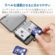 ELECOM ���쥳�� CMC-06NMC4 SD�����Ďގ����� 4���Ǽ SD microSD �ڥ���󥻥��Բġ��̳�ƻ����Υ�������Բġ�