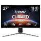 �⥳��ȥ饹�Ȥȹ�®������ξΩ����RAPID VA��ܥ����ߥ󥰥�˥��� MSI MAG 27C6PF 27����� �ե�HD(1920 �� 1080) 180Hz 0.5ms (GTG���Ǿ���) RAPID VA�ѥͥ� ����250 AI�ӥ���� HDR VESA100 �ǥ����ץ쥤