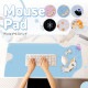Pixio ゲーミングマウスパッド PXMP024XXL-O PXMP024XXL Mouse Pad 猫は液体(ブルー) 900×400mm ワイドサイズ 撥水加工 ステッチ加工 【キャンセル不可・北海道沖縄離島配送不可】