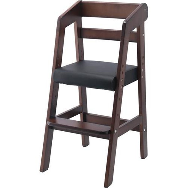 不二貿易 木製ベビーチェアー ダークブラウン HS-ETY02 商品コード14939【代引・日時指定・キャンセル不可・北海道沖縄離島配送不可】 -お取リ寄せ-