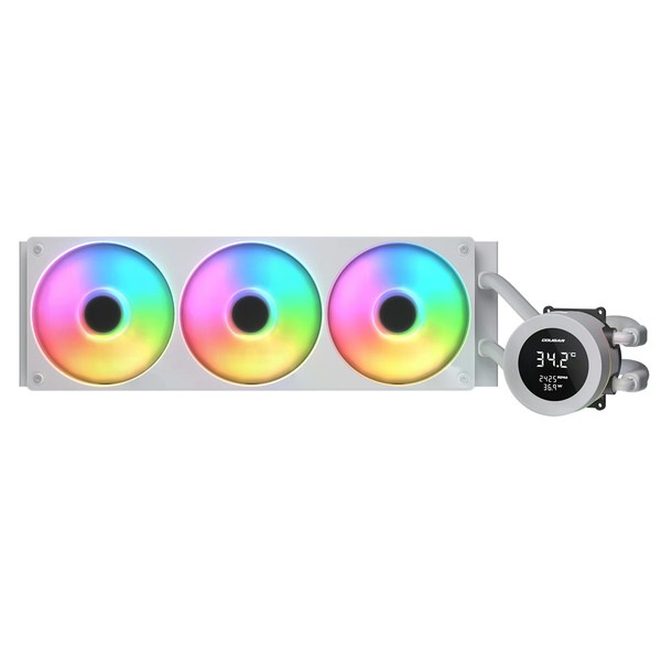 COUGAR CPU�����顼 CGR-PSDVARGB-W-360 (Poseidon Vistek ARGB 360 White) 1.9 ����� �ǥ����� �ǥ����ץ쥤 �ֻ��˥ǡ����İ� �ꥢ�륿����ǥ����ƥ�ƻ� ͥ�줿������ѡڥ���󥻥��Բġ��̳�ƻ����Υ�������Բġ�