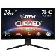 180Hzの高リフレッシュレート対応 湾曲パネル搭載ゲーミングモニター MSI G2422C 23.6インチ フルHD 180Hz 1ms(MPRT) VAパネル 輝度250 湾曲率1500R アンチフリッカー ブルーライトカット ナイトビジョン ディスプレイ
