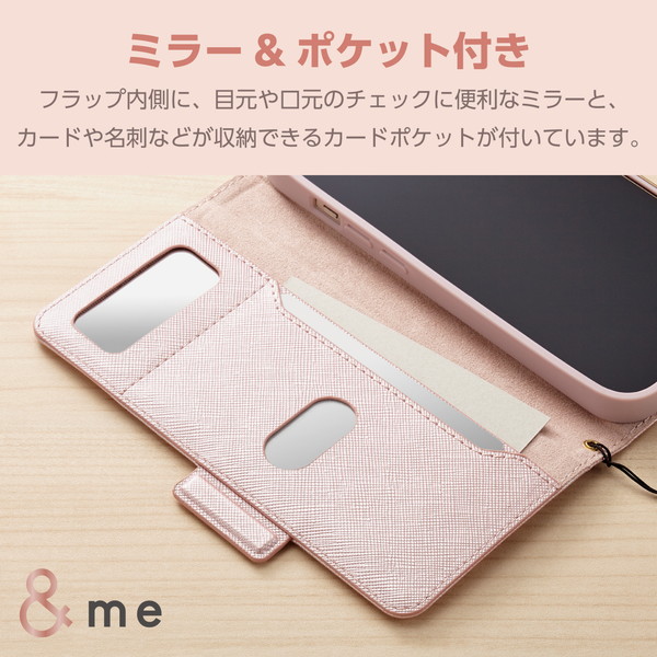 ELECOM ���쥳�� PM-A23CPLFJM2PN iPhone 15 Pro �ڎ��ގ������� ��Ģ�� �����դ� �؎ݎ����դ� &Me �ˎߎݎ��ڥ���󥻥��Բġ��̳�ƻ����Υ�������Բġ�